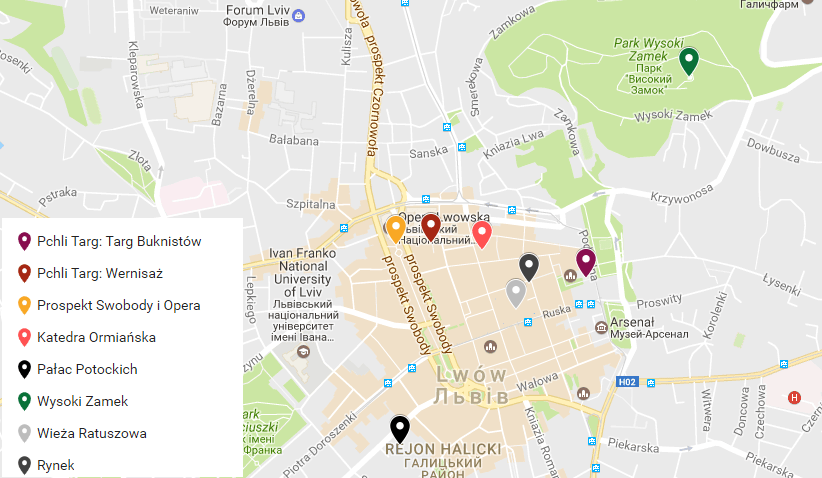 lwów mapa turystyczna 10 miejsc, które musisz odwiedzić we Lwowie