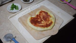 pizza w kształcie serca