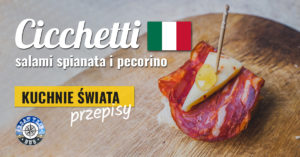 Cicchetti z salami spianata i pecorino peperoncino