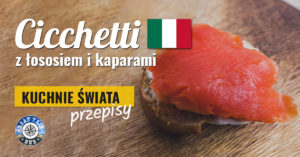 Cicchetti z łososiem i kaparami