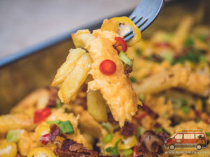 gotowe frytki z serem po teksańsku