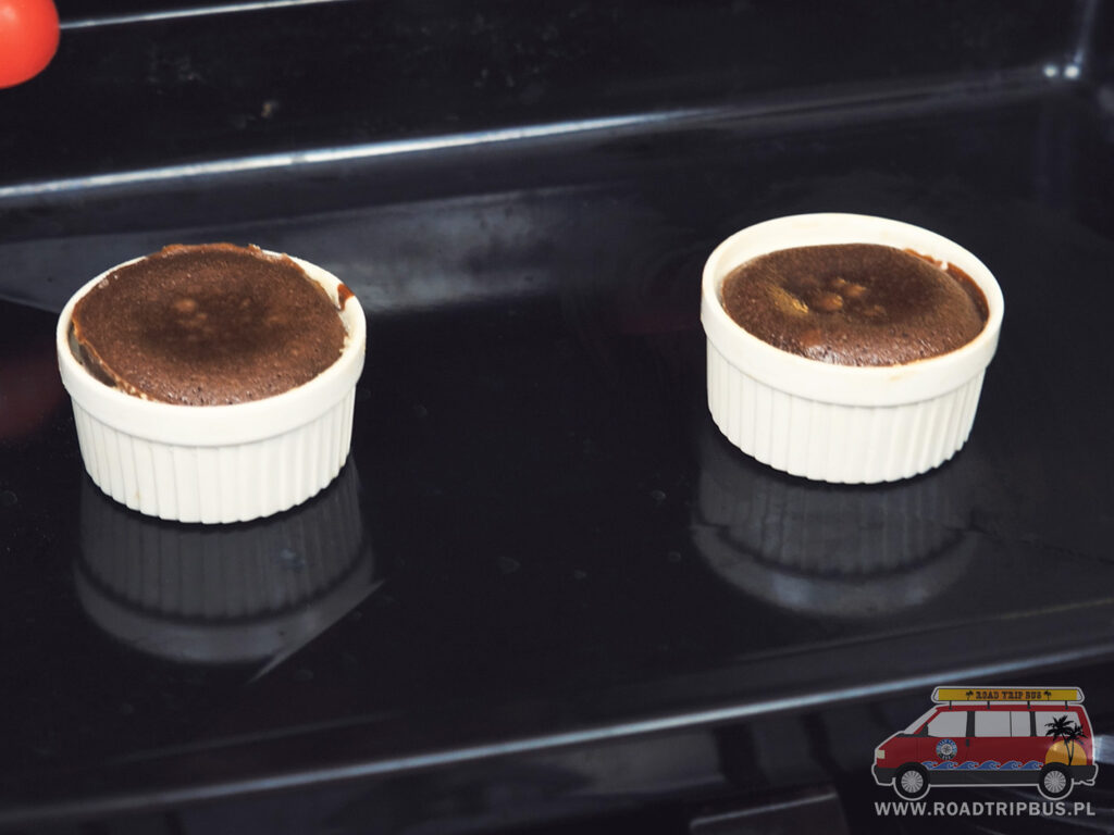 lava cake po wyjęciu z piekarnika