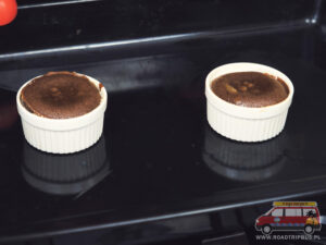 lava cake po wyjęciu z piekarnika