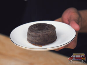 lava cake po wyciągnięciu z formy