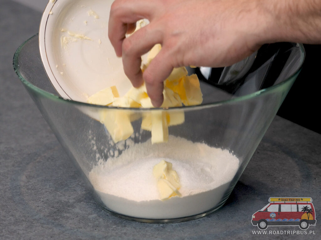 masło w cieście na kruche ciastka
