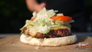 proziakoburger z warzywami