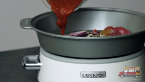 polewanie przecierem pomidorowym